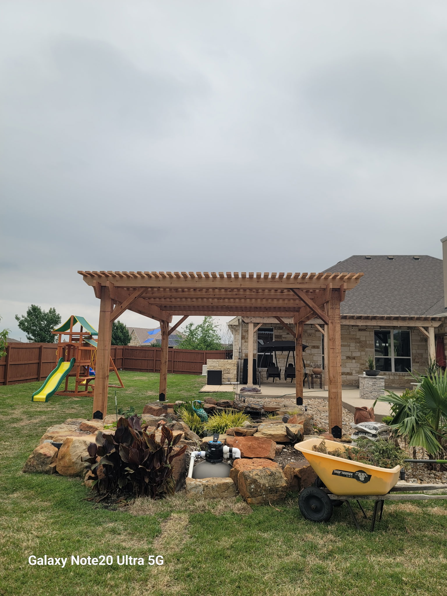 Outdoor construction project by G&S Construction