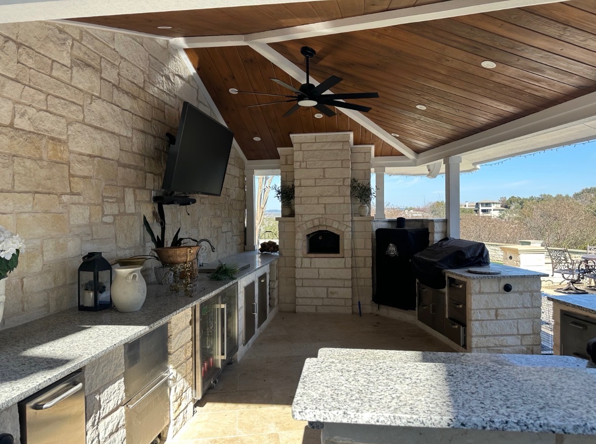 Outdoor living space by G&S Construction