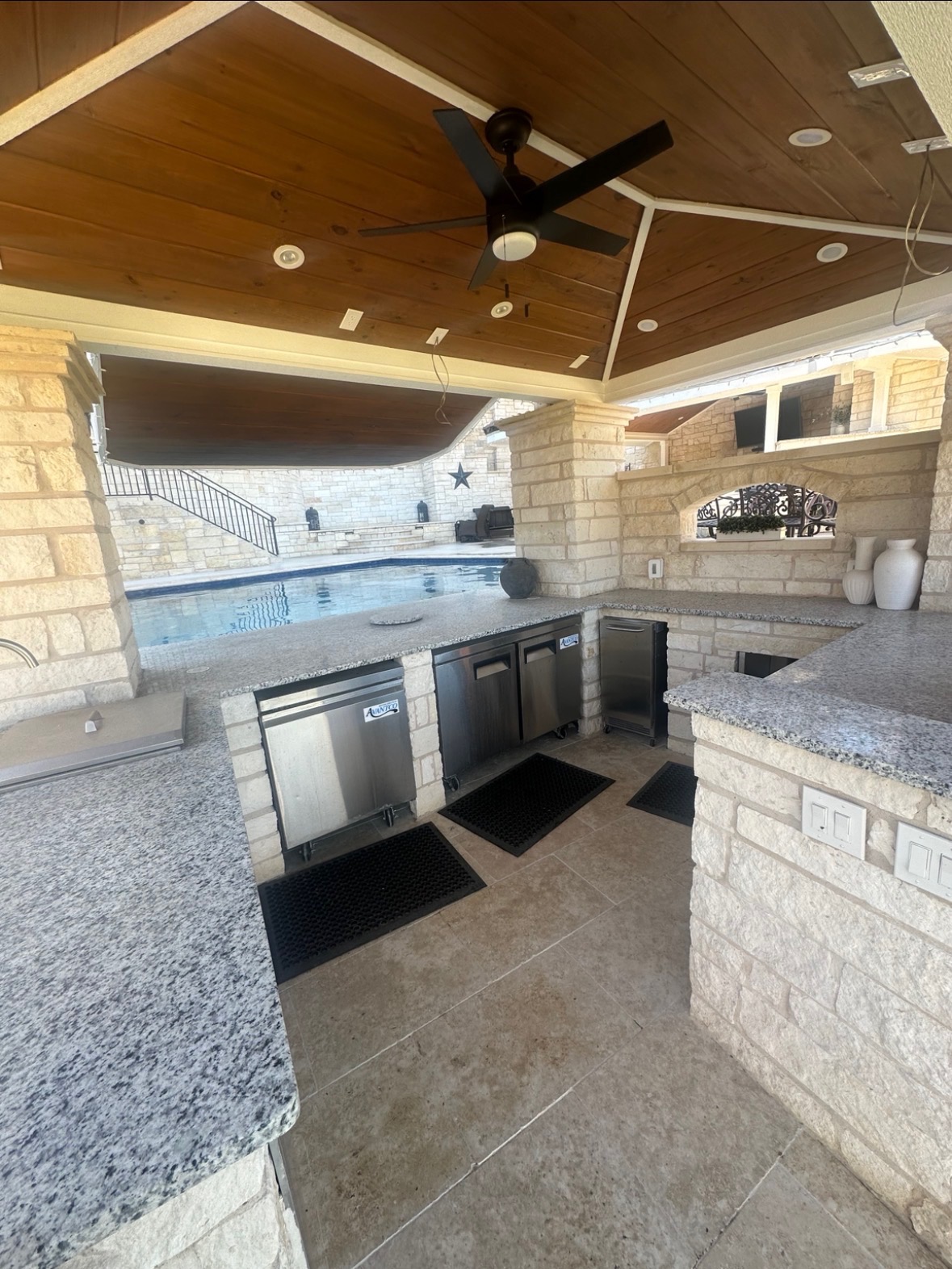 Outdoor masonry work by G&S Construction