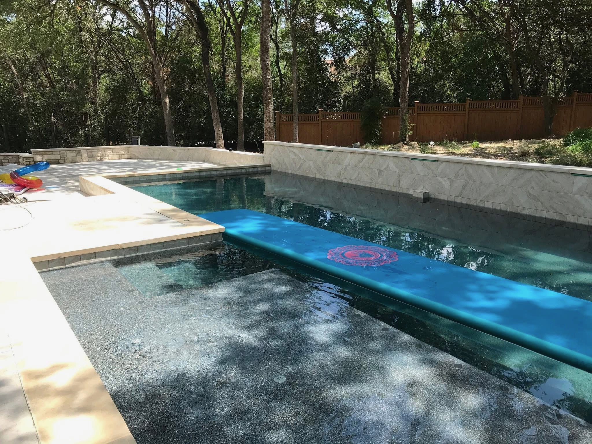 Custom pool built by G&S Construction, Central Texas